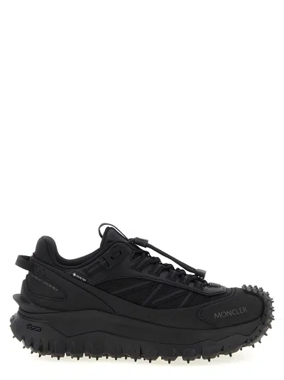 Moncler Men Trailgrip Gtx Mesh And Leather Sneakers In Multi