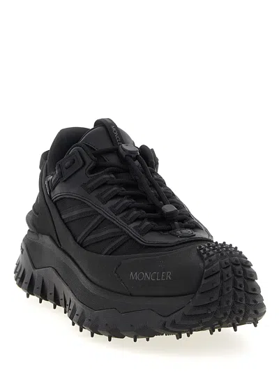 Moncler Men Trailgrip Gtx Mesh And Leather Sneakers In Multi