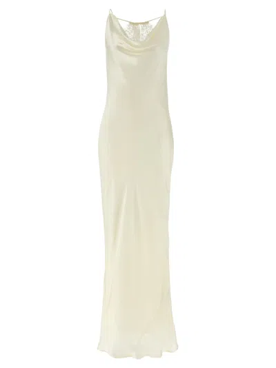 Rotate Birger Christensen Lace-trimmed Silk Satin Slip Dress