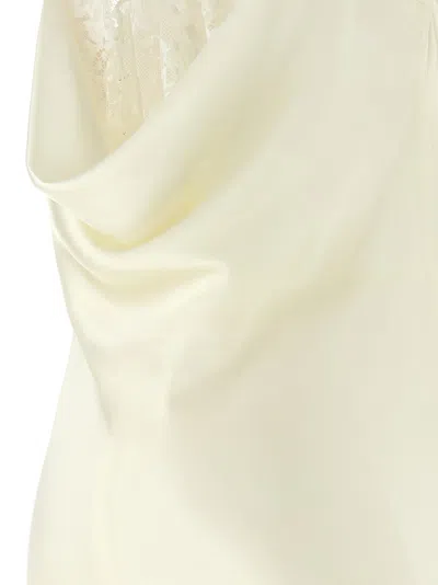 Rotate Birger Christensen Lace-trimmed Silk Satin Slip Dress