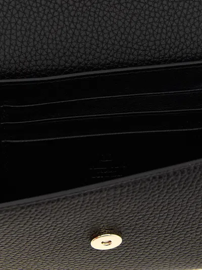 Valentino Garavani  Garavani 'rockstud' Wallet On Chain In Black