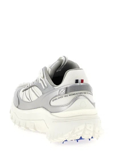 Moncler Two-tone Fabric And Leather Trailgrip Sneakers