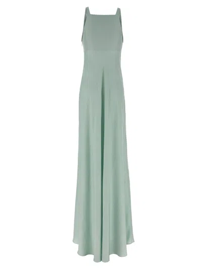 Giovanni Bedin Green Striped Dress In Green