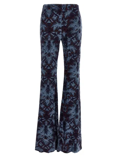 Etro Slim Flared Pants In Multi