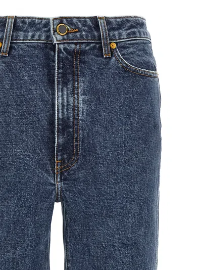 Khaite Ny Abigail Stretch Jeans In Blue