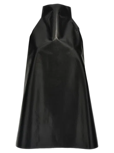 Marni Trapeze Dress Two Tones In Black