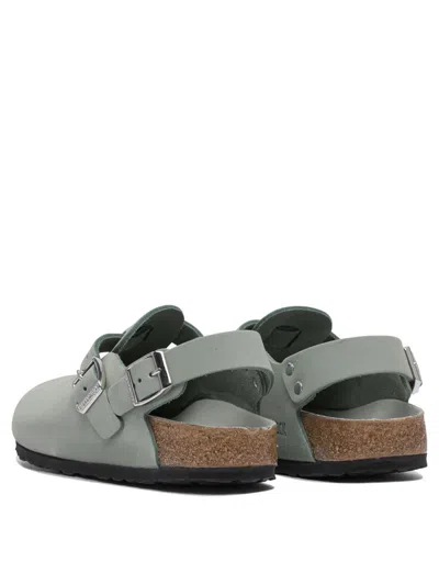 Birkenstock Mint Green Nubuck Leather Tokio Mules