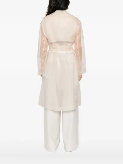 Antonelli Collar-buttoned Belted Trench Coat