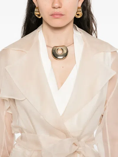 Antonelli Collar-buttoned Belted Trench Coat
