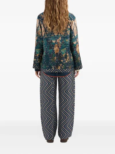 Pierre-louis Mascia Floral-geometric Print Jacket