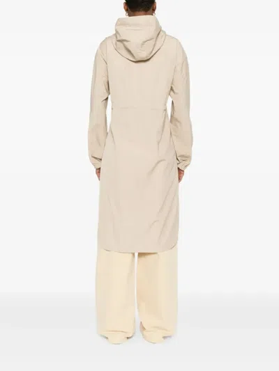 Moncler Laerte Parka Coat In Neutral