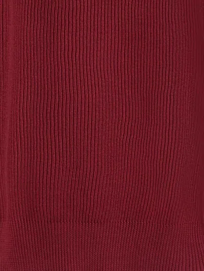 Brunello Cucinelli Ribbed Sweater In Burgundy