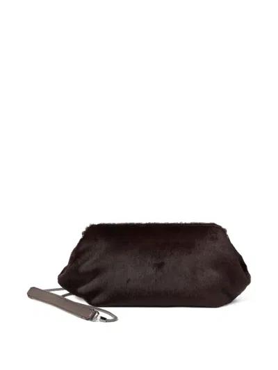 Brunello Cucinelli Calf-hair Clutch Bag