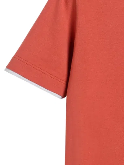 Brunello Cucinelli Layering T-shirt In Orange