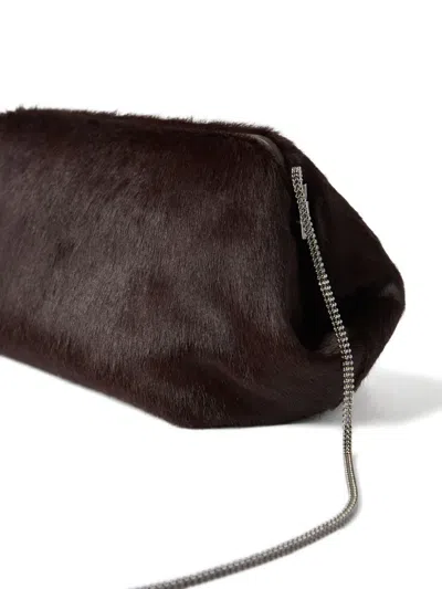 Brunello Cucinelli Calf-hair Clutch Bag