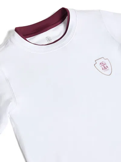 Brunello Cucinelli Faux-layering T-shirt In White