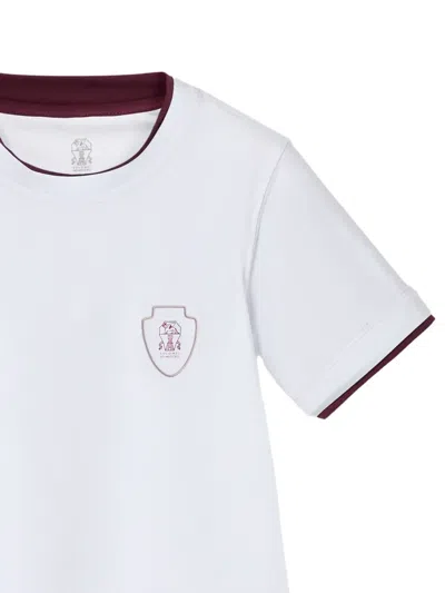 Brunello Cucinelli Faux-layering T-shirt In White