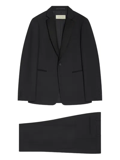 Dries Van Noten Shawl-lapel Tuxedo Suit In Black