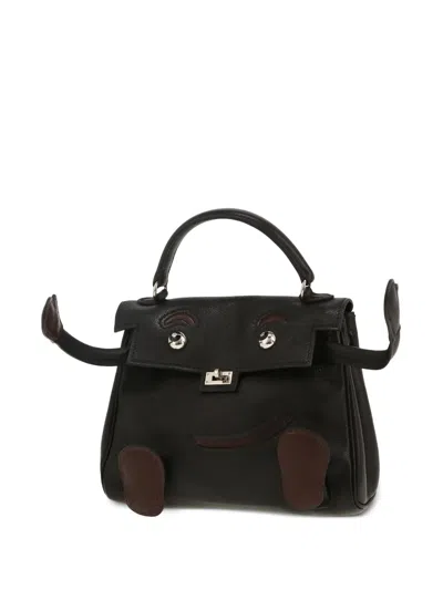 Pre-owned Hermes 2000 Face Appliqué Handbag
