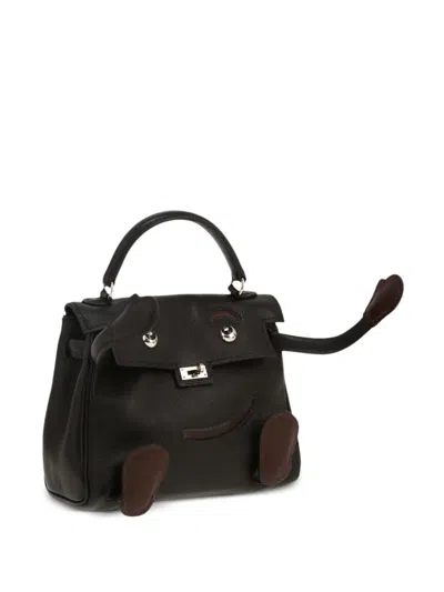 Pre-owned Hermes 2000 Face Appliqué Handbag