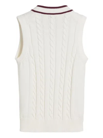Brunello Cucinelli Knitted Vest In White