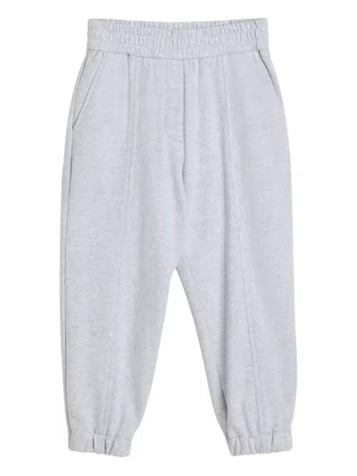 Brunello Cucinelli Elasticated-waistband Trousers In Gray