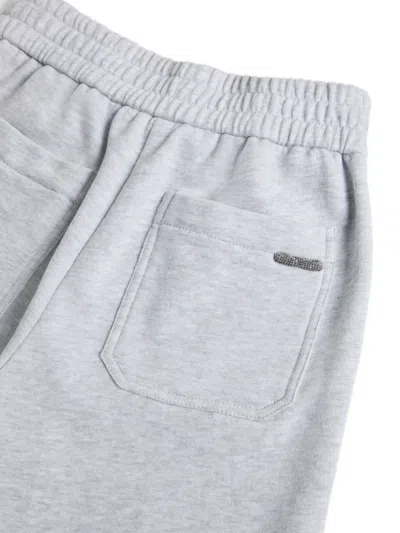 Brunello Cucinelli Elasticated-waistband Trousers In Gray