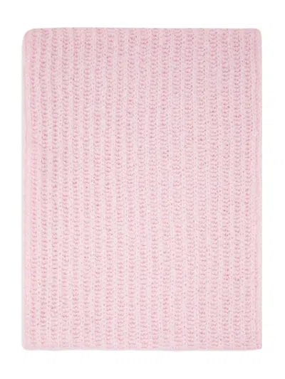 Pinko Ribbed-knit Scarf In Pink