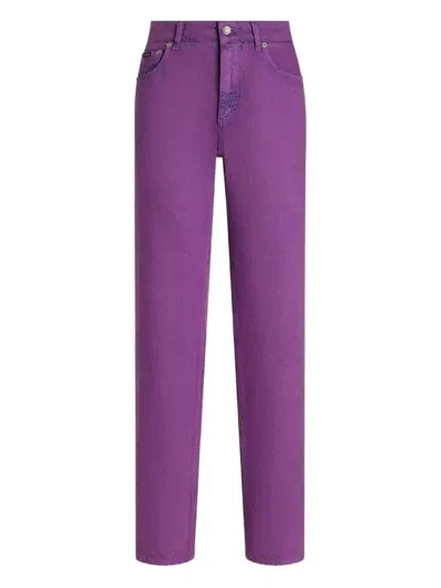 Dolce & Gabbana Five-pocket Straight Leg Jeans
