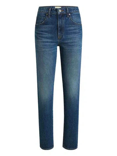 Khaite Viv Slim Leg Jeans In Blue