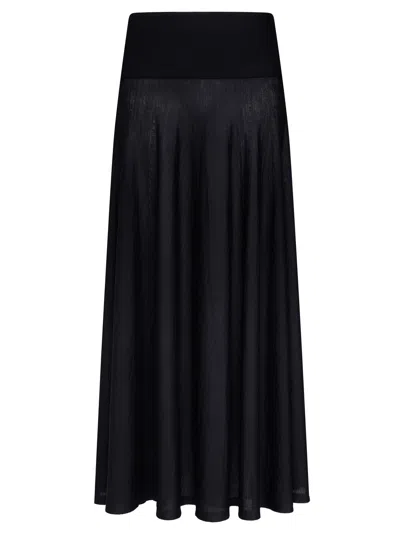 Alaïa Merino Wool Maxi Skirt