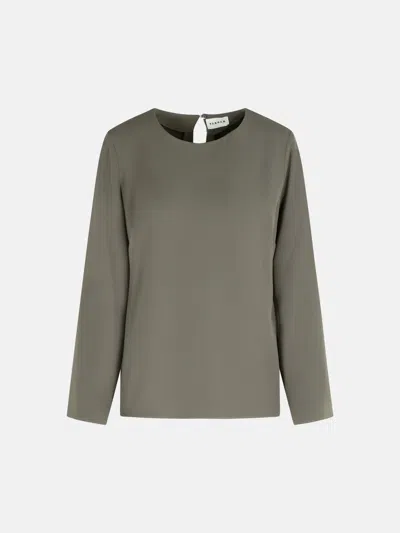 P.a.r.o.s.h 'poker' Grey Polyester Blouse