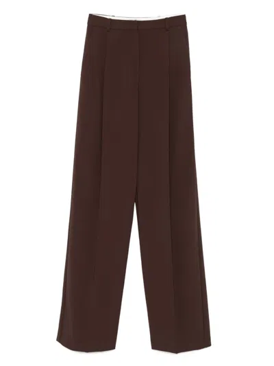 Elisabetta Franchi Polyester Pants In Brown