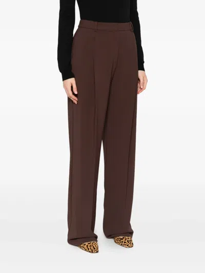 Elisabetta Franchi Polyester Pants In Brown