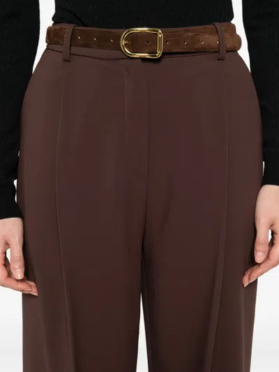 Elisabetta Franchi Polyester Pants In Brown