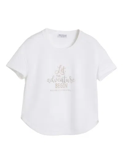 Brunello Cucinelli Jersey T-shirt In White