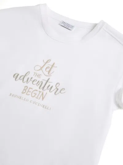 Brunello Cucinelli Jersey T-shirt In White