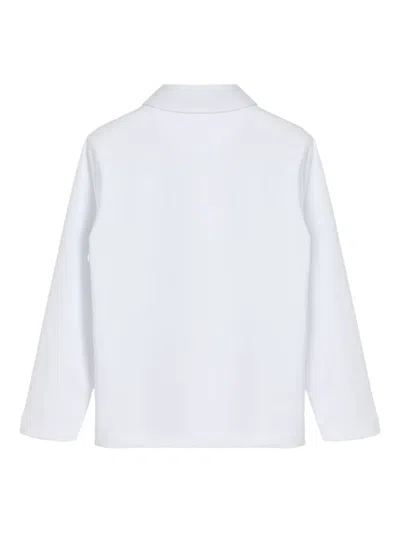Brunello Cucinelli Logo-patch Polo Shirt In White