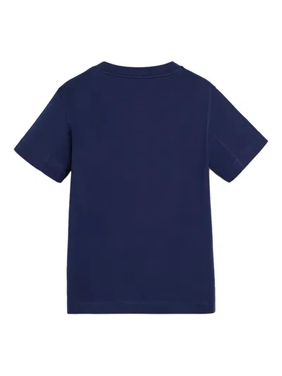 Brunello Cucinelli Logo-print T-shirt In Blue