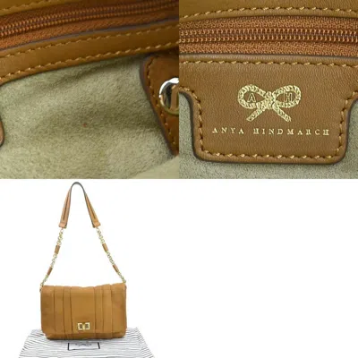 Pre-owned Anya Hindmarch Camel Leather Shoulder Bag ()