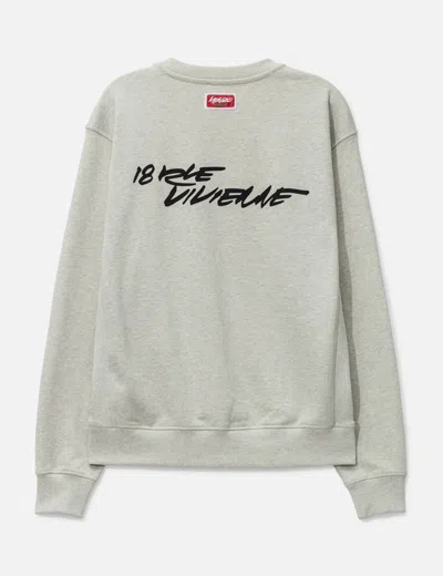 Kenzo ' X Futura 2000' Sweatshirt In Gray