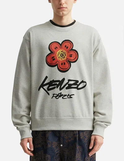 Kenzo ' X Futura 2000' Sweatshirt In Gray