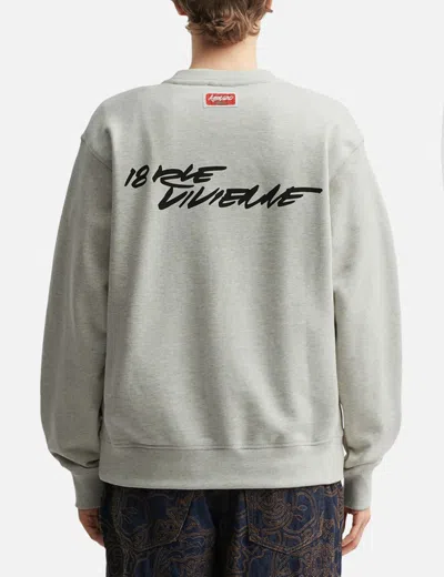 Kenzo ' X Futura 2000' Sweatshirt In Gray