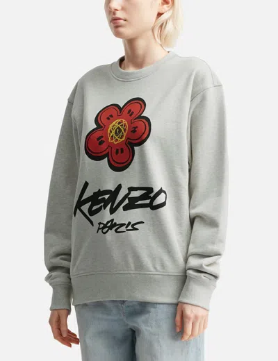 Kenzo ' X Futura 2000' Sweatshirt In Gray