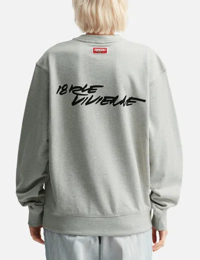 Kenzo ' X Futura 2000' Sweatshirt In Gray