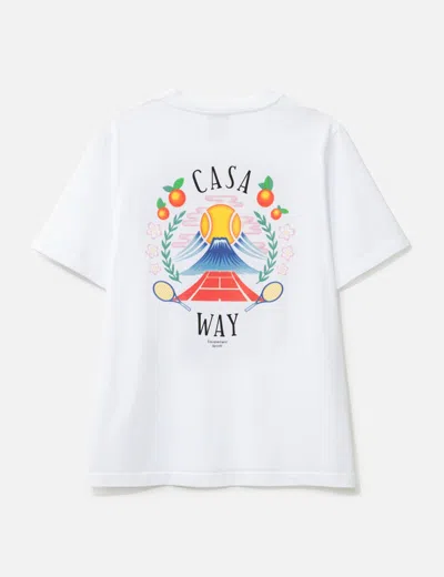 Casablanca Casa Way Mountain T-shirt In White
