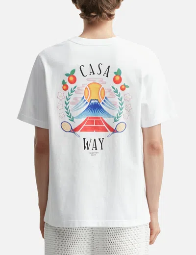 Casablanca Casa Way Mountain T-shirt In White