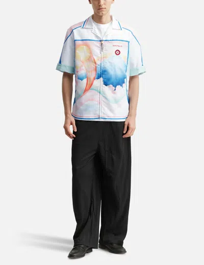 Casablanca Mens Fuji Dream Cuban Collar Printed Silk Shirt In Multi