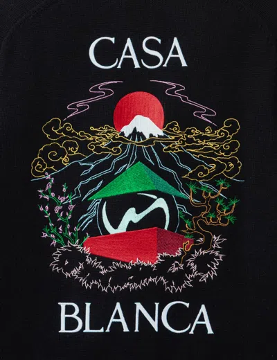 Casablanca Casa Mountain Temple Cardigan In Black