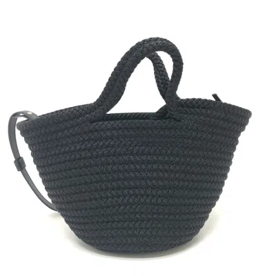 Pre-owned Balenciaga Black Nylon Leather Basket Shoulder Bag ()